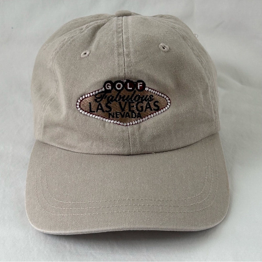 Las Vegas Nevada Golf Baseball Cap Hook  & Loop Adjustable OSFM